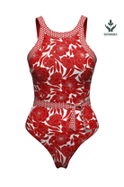 Sunseeker Bold Bloom Red Onepiece