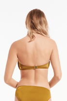 Sunseeker Riviera Amber Pleated Bandeau Bikini Top