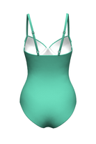 Sunseeker Core Solid Mint Green Pintuck Onepiece