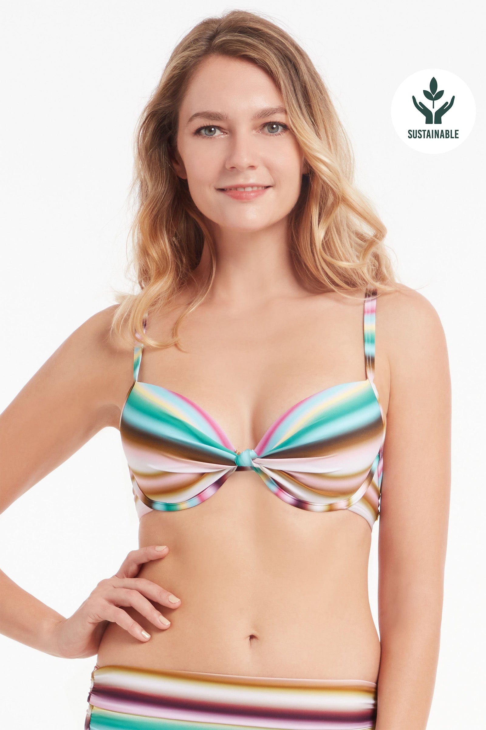 Sunseeker Sunset Paradiso Moulded Knot Front Underwire Bikini Top