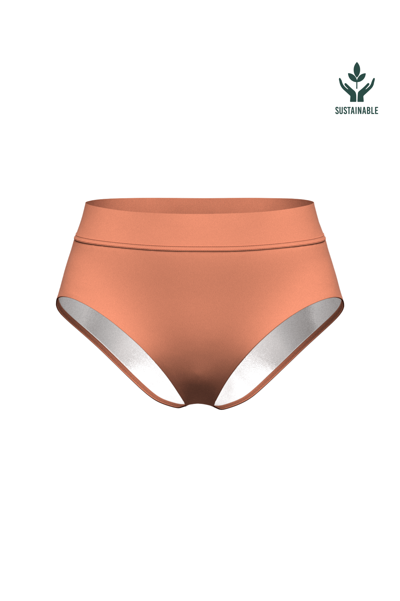 Sunseeker Core Solid Deep Peach High-waist Pant