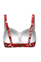 Sunseeker Bold Bloom Plus Cup Tie Front Bikini Top