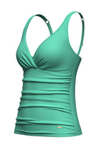 Sunseeker Core Mint Green Solid Plus Cup Cross Front Tankini