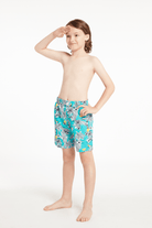 Sunseeker Island Blue Elastic Waistband Boardshorts