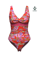 Sunseeker Joyful Florals Red Plus Cup Onepiece