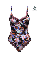 Sunseeker Joyful Florals Black Underwire Onepiece