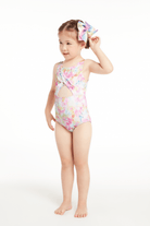 Sunseeker Tie Dye Twisted Front Keyhole One-piece