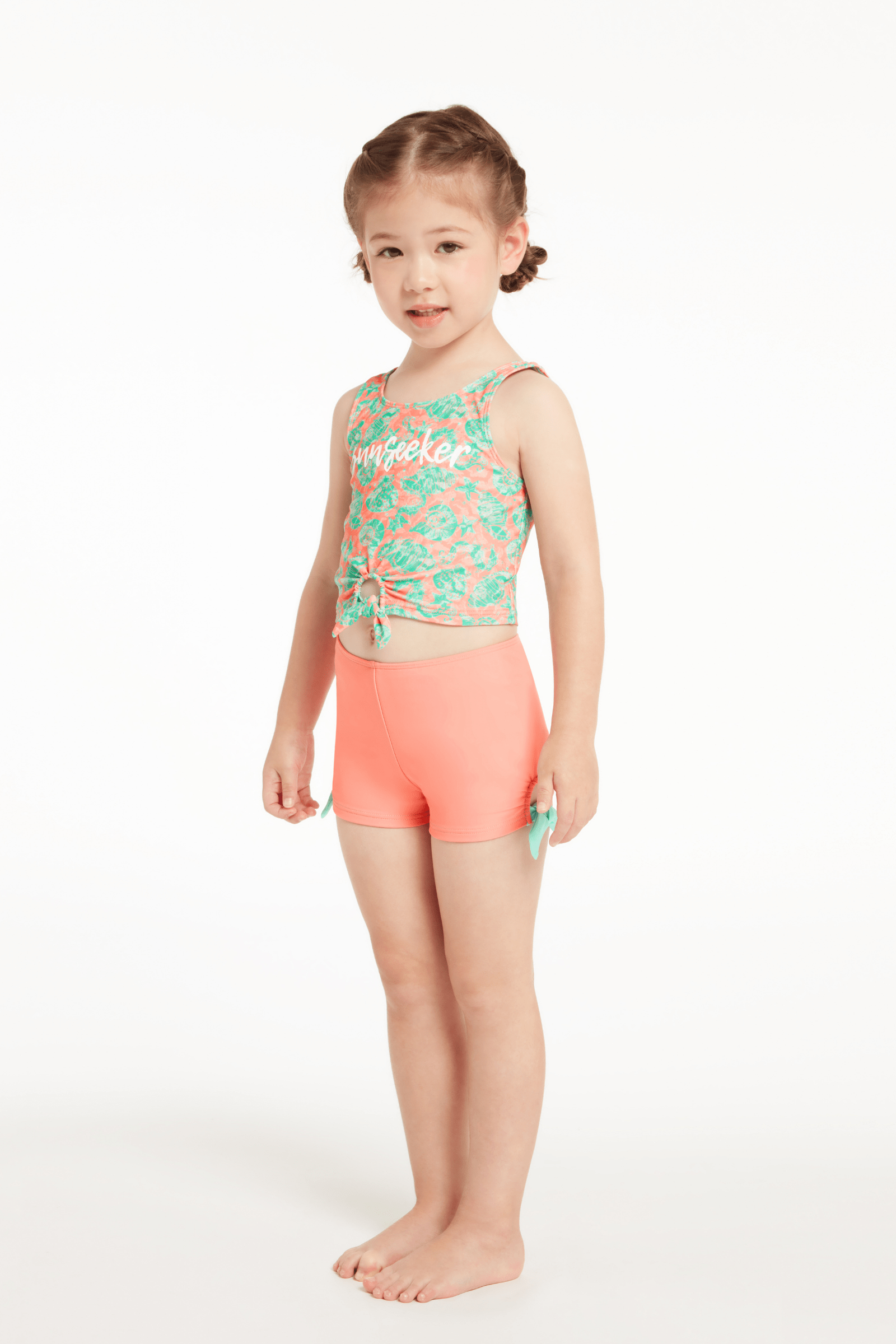 Sunseeker Honey Seashell Coral Keyhole Tankini Set