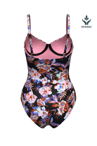 Sunseeker Joyful Florals Black Underwire Onepiece