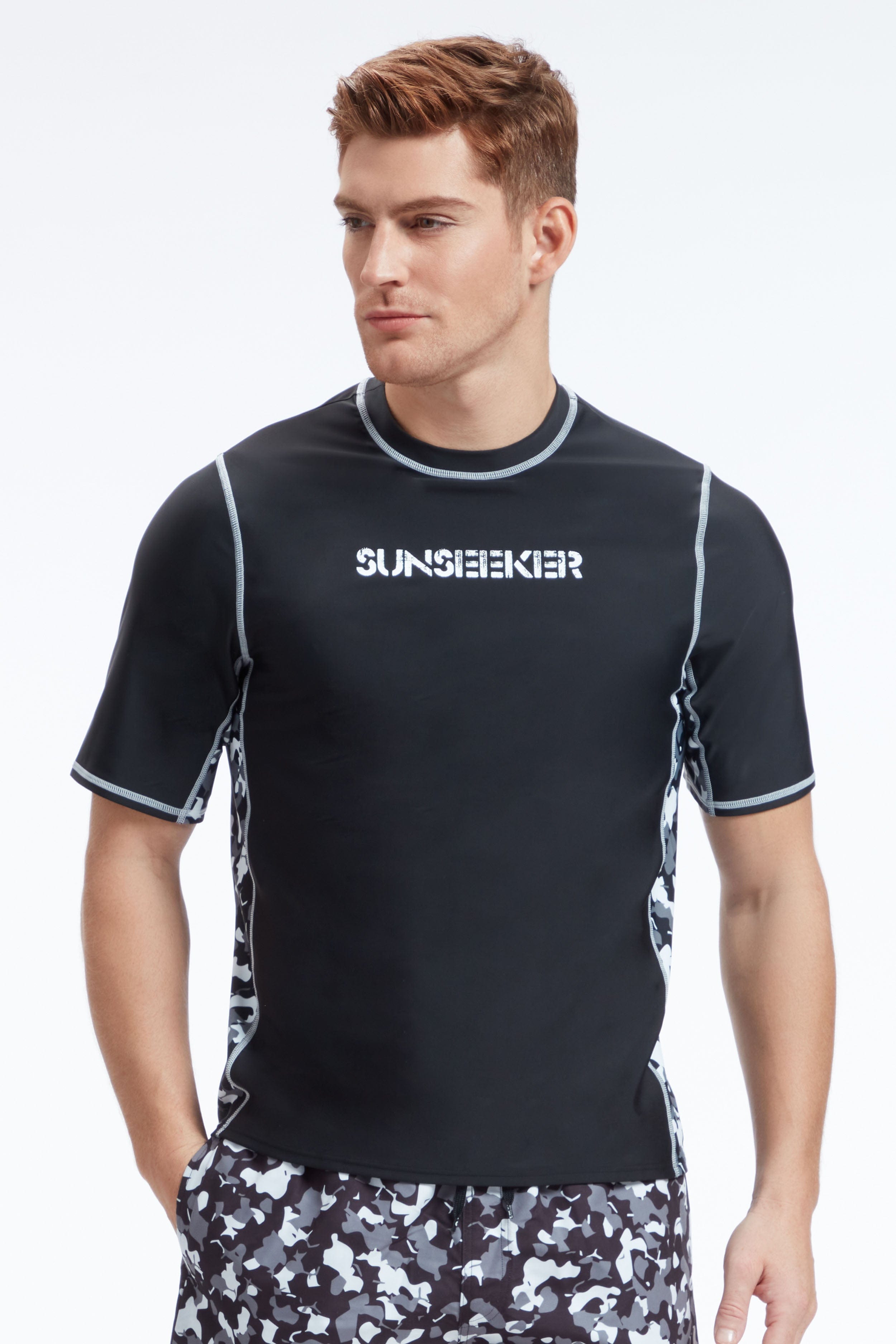 Short sleeve swim top online