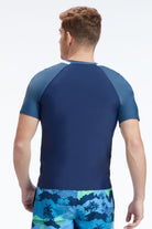 Sunseeker Manner raglan navy short sleeves rash guard