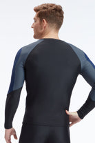 Sunseeker Manner raglan black long sleeves rash guard