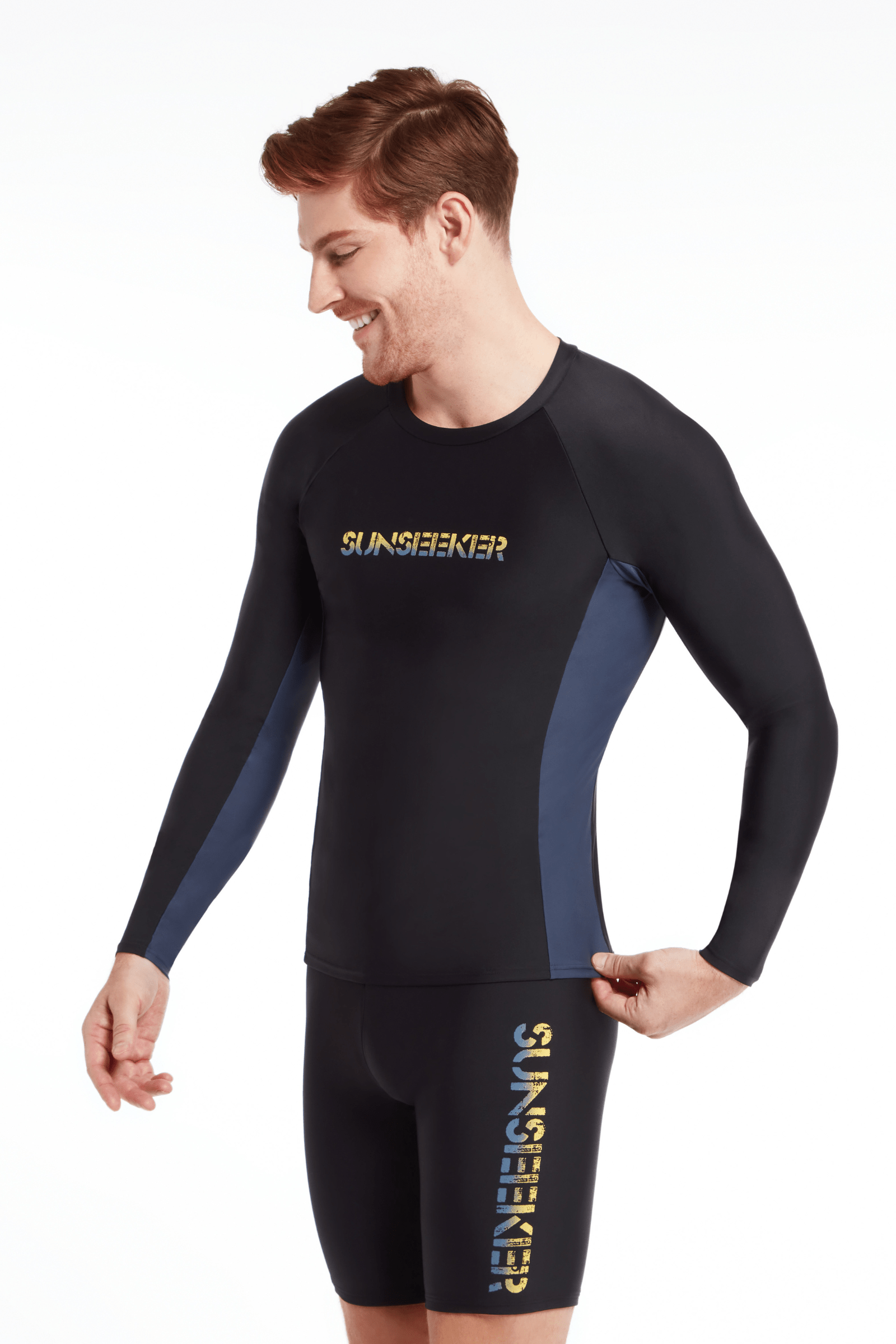 Sunseeker Sunseeker Logo Black Long Sleeve Rash Guard