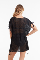 Sunseeker Crochet Black Kaftan