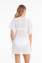 Sunseeker Crochet White Kaftan