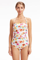 Sunseeker Vibrant Vacation White Ruched Underwire One piece