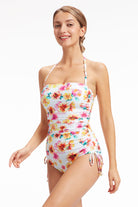 Sunseeker Vibrant Vacation White Ruched Underwire One piece