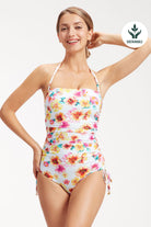 Sunseeker Vibrant Vacation White Ruched Underwire One piece