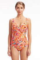 Sunseeker Vibrant Vacation Spicy Orange Plus Cup Underwire One Piece