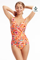 Sunseeker Vibrant Vacation Spicy Orange Plus Cup Underwire One Piece