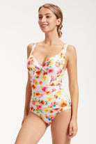 Sunseeker Vibrant Vacation White Plus Cup Underwire One Piece