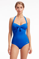 Sunseeker Core Solid Surf the Web Halter One Piece