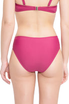 Bikini Bottoms Core Solid Sangria Wide Side Pant - Sunseeker