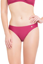 Bikini Bottoms Core Solid Sangria Classic Pant - Sunseeker