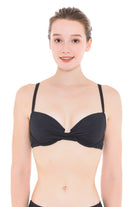 Bikini Tops Core Solid Black Underwire Bikini Top - Sunseeker