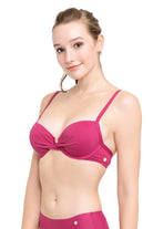 Bikini Tops Core Solid Sangria Underwire Bikini Top - Sunseeker