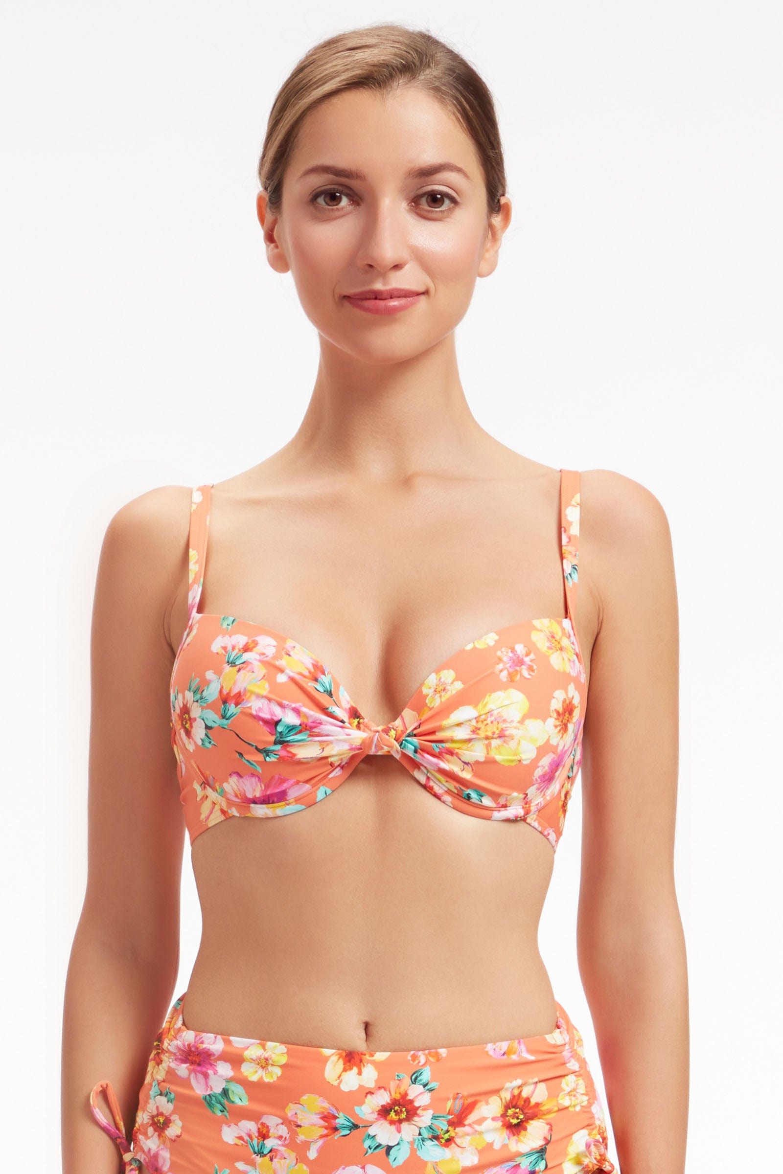 Sunseeker Vibrant Vacation Spicy Orange Underwire Bikini Top