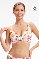 Sunseeker Vibrant Vacation White Plus Cup Underwire Bikini Top