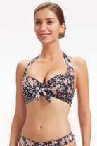 Sunseeker Sweet Paisley Black Halter Bikini Top