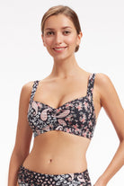 Sunseeker Sweet Paisley Black Plus Cup Bikini Top