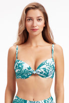 Sunseeker Elevated Tropics Tropical Green Underwire Bikini Top