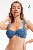 Sunseeker Tactile Comfort French Navy Plus Cup Underwire Bikini Top