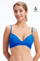 Sunseeker Core Solid Surf the Web Cross Front Bikini Top