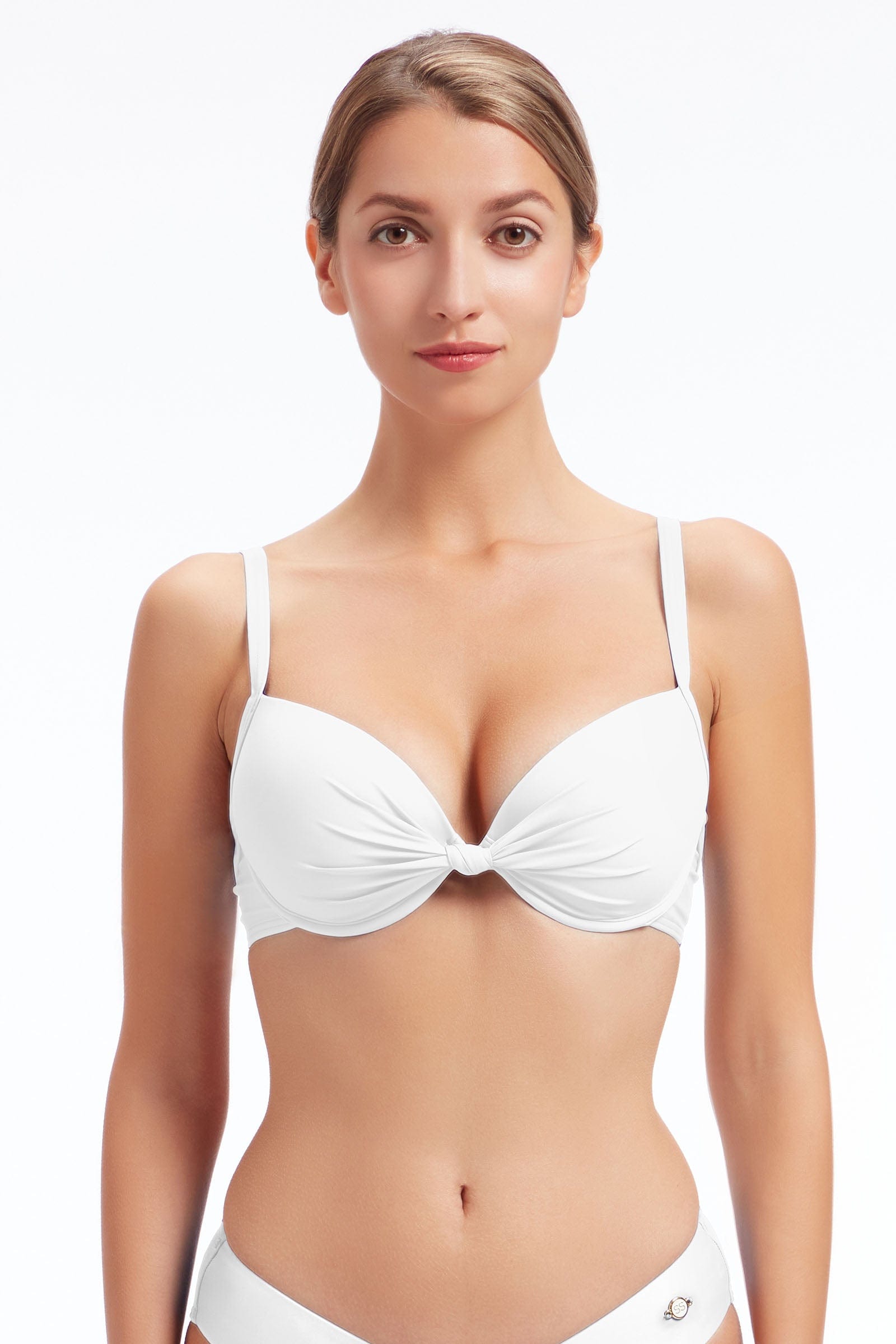 Sunseeker Core Solid Off White Underwire Bikini Top