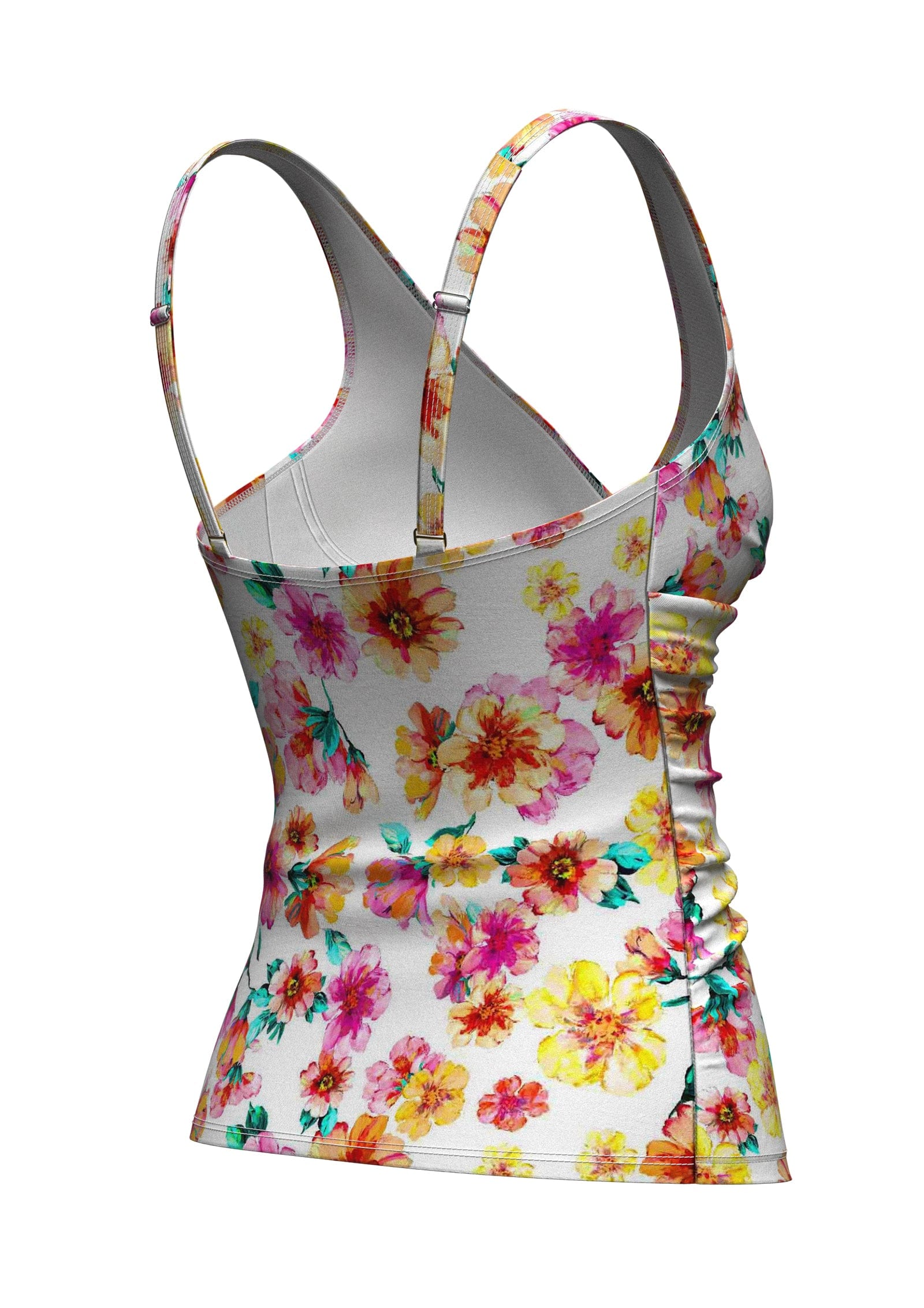 Sunseeker Vibrant Vacation White Plus Cup Tankini Top