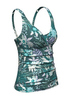 Sunseeker Elevated Tropics Tropical Green Plus Cup Tankini Top