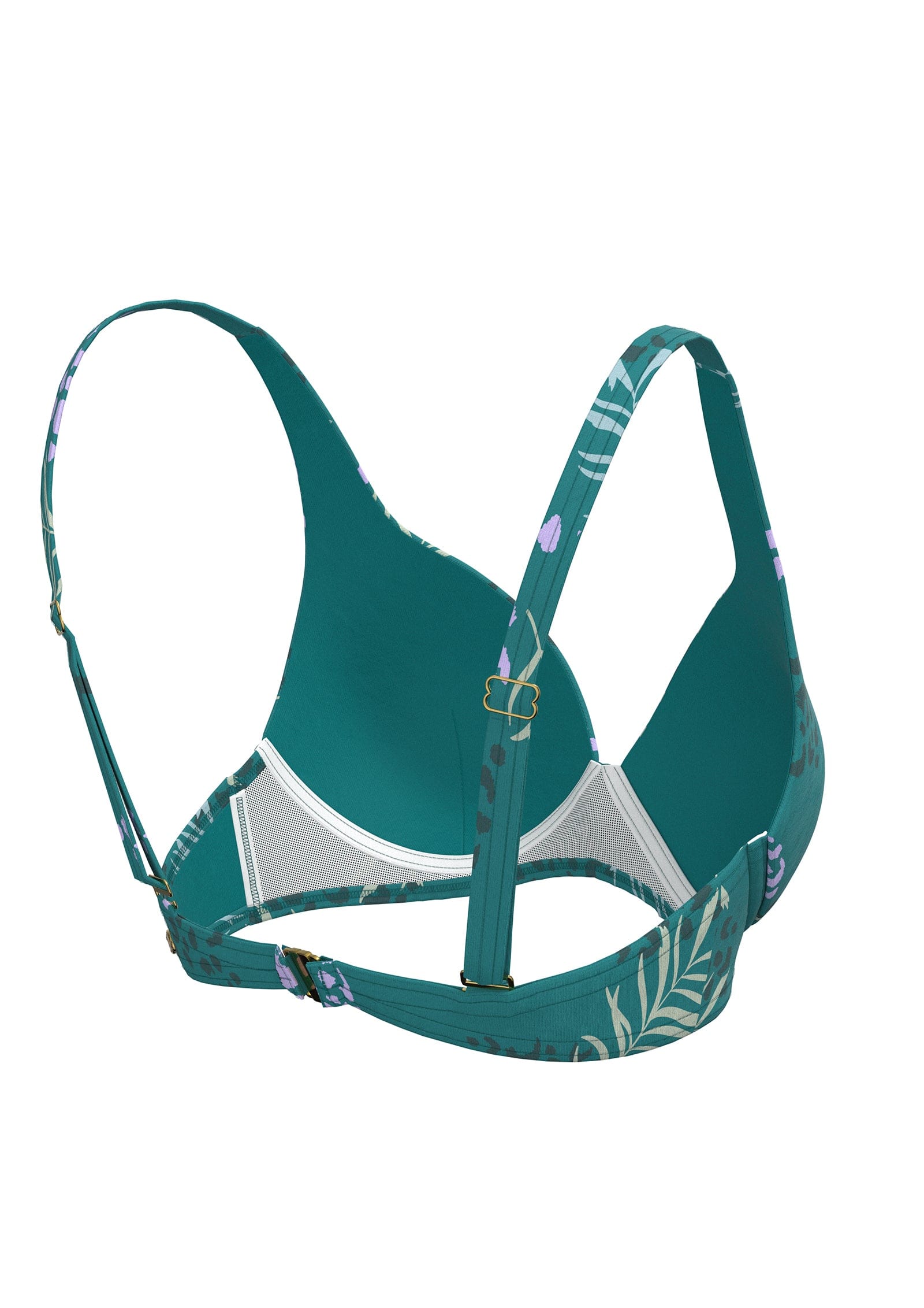 Sunseeker Elevated Animal Porcelain Green Plus Cup Underwire Bikini Top