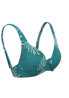 Sunseeker Elevated Animal Porcelain Green Plus Cup Underwire Bikini Top