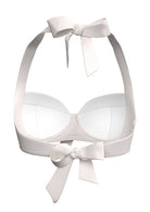 Sunseeker Core Solid Off White Halter Bikini Top