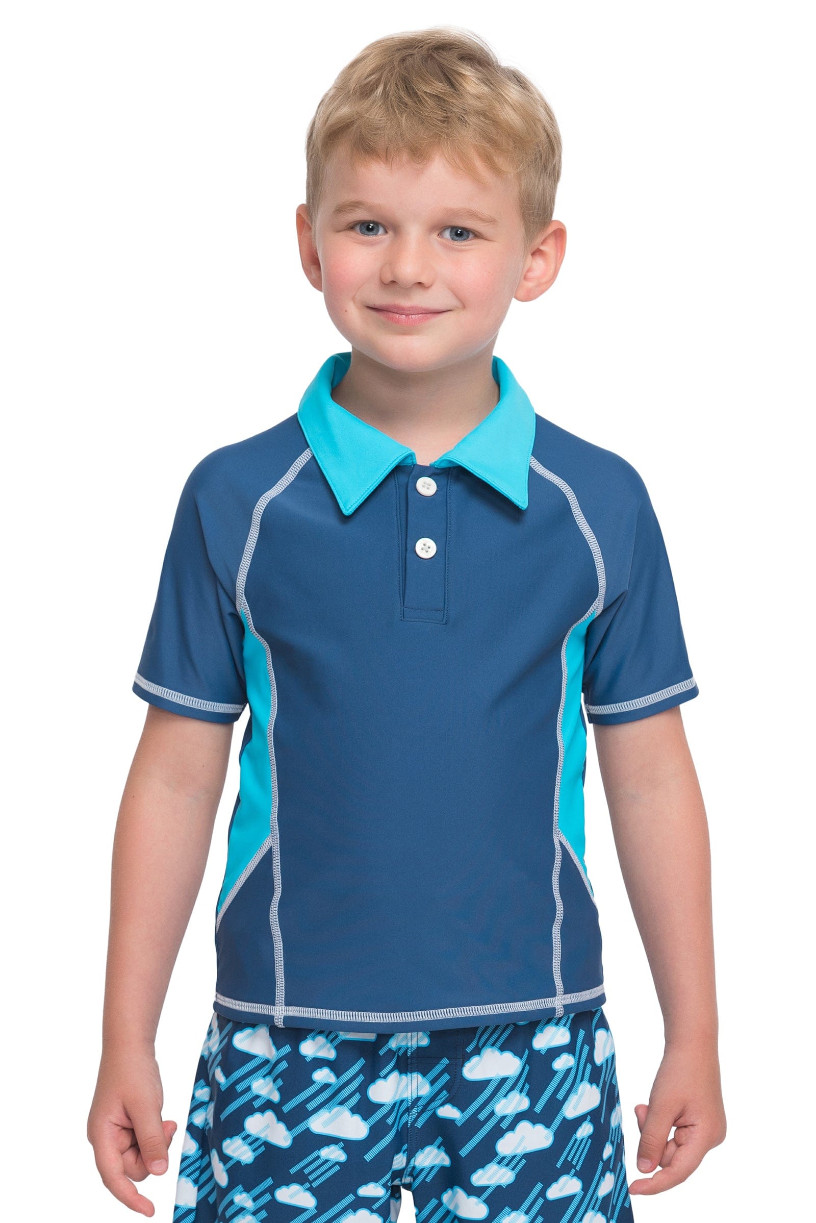 Sunseeker Popeye short sleeve polo swim shirt