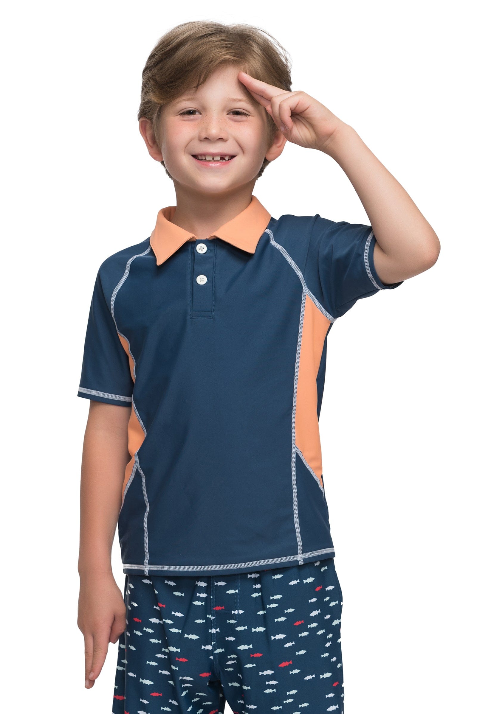 Sunseeker Popeye short sleeve polo swim shirt