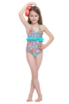 Sunseeker Doodle fun ruffles swimsuit