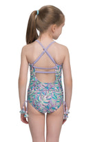 Sunseeker Palms frilled swimsuit