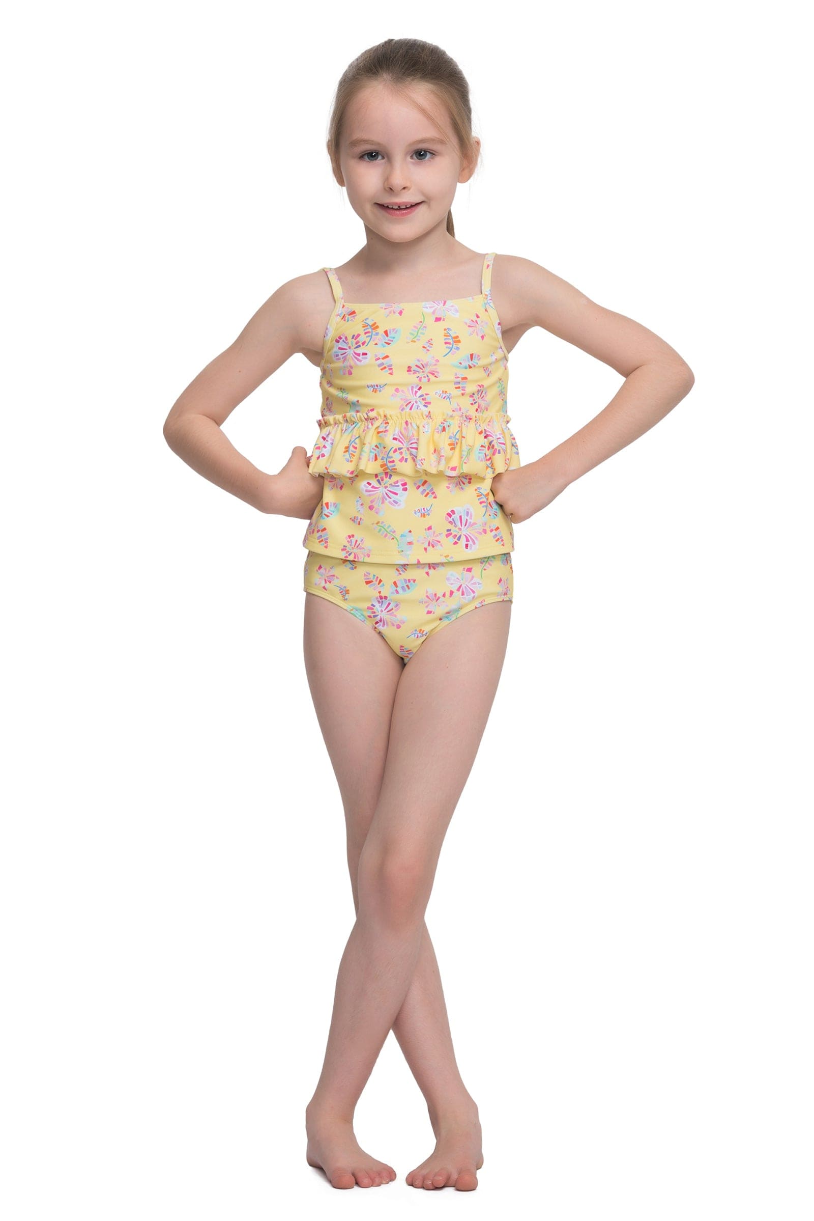 Sunseeker Butterfly ruffles tankini set