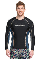 Sunseeker Maneer raglan black long sleeve rash guard