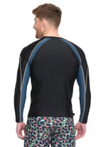 Sunseeker Maneer raglan black long sleeve rash guard